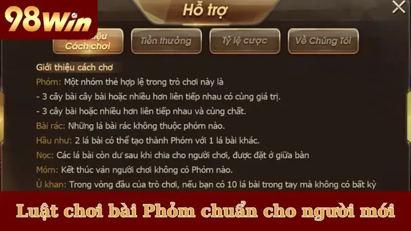 Luật chơi bài Phỏm tuyệt đỉnh cho người mới