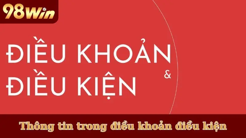 Các thông tin cơ bản trong điều khoản điều kiện